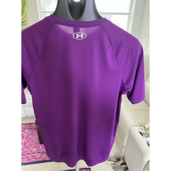 Under Armour T-Shirt Boys YXL Purple - Picture 2 of 6